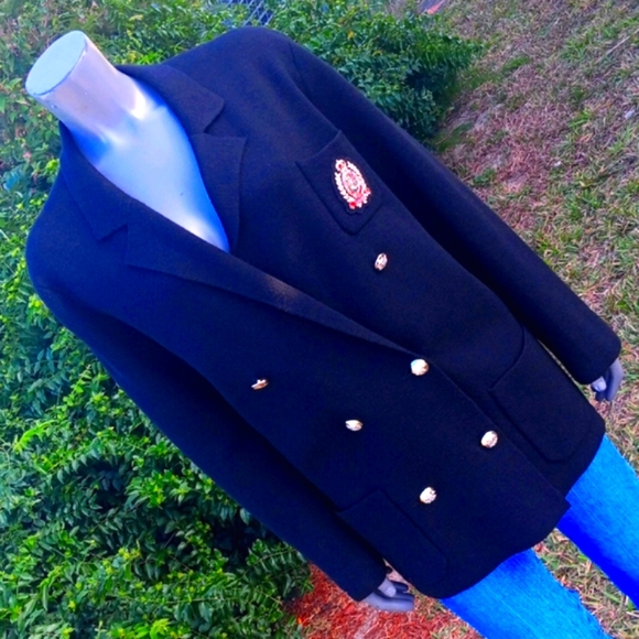 LAUREN RALPH LAUREN LADIES PURE MERINO WOOL CRESTED LUXURY BLAZER (HONG KONG) - Picture 15 of 17